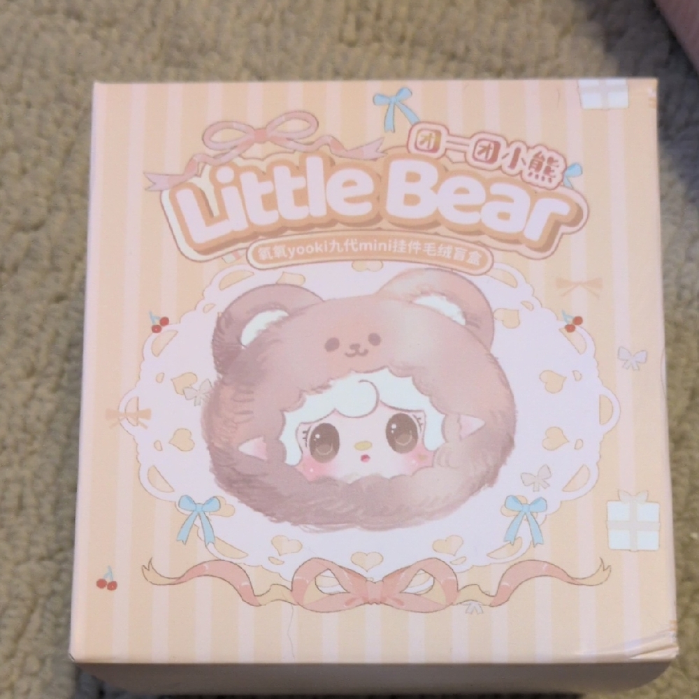 Yooki Little Bear Nine Generation Plush Toy - Cream and Pink